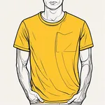 mustard-yellow t-shirt image